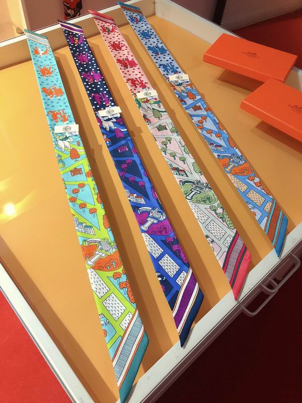 Hermes silk ribbon 5X86cm E051701